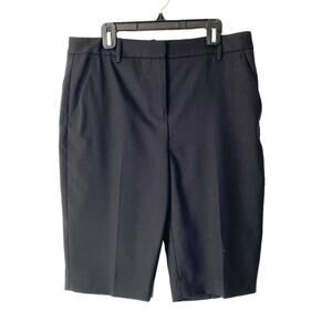 Nila Lotan black Wool Montreal Bermuda Shorts size 6
